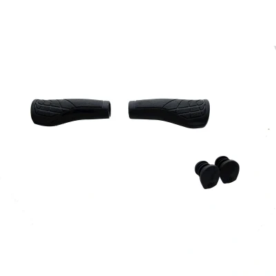 Afbeelding van Herrmans LINE DD36 Ergonomisch verstelbaar fiets handvat (125mm) Zwart/Grijs