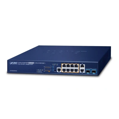 Afbeelding van Planet L2+/L4 8 poorts 10/100/1000T (8 Havens), Netwerkschakelaar, Blauw