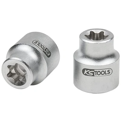 Afbeelding van KS Tools 911.1288 Torx E dopsleutel voor Mercedes, extra kort