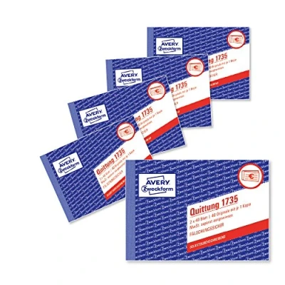 Afbeelding van AVERY Zweckformulierenboek &quot;Ontvangstbewijs met BTW&quot;, 4+1