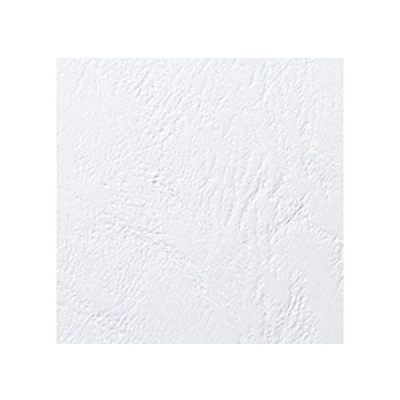 Afbeelding van GBC LeatherGrain Bindomslagen 250gsm A5 Wit (Pack van 100)