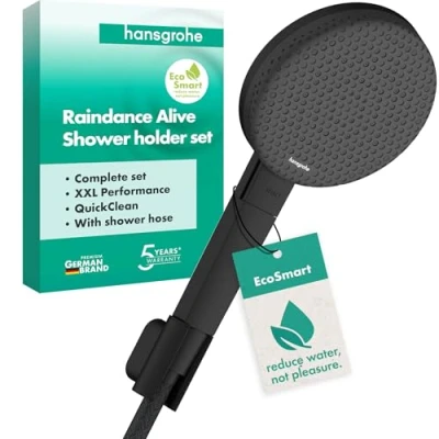 Afbeelding van hansgrohe Raindance Alive Select S douchehouderset 125, 3 straals EcoSmart met Designflex textieldoucheslang 160cm, 24611670