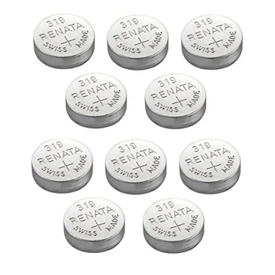 Afbeelding van Renata 319 batterijen voor horlogeproductie Zwitserland zilveroxide 1,5 V (SR527SW) ook bekend als SR64, V319, S526E, SB AE/DE, 280 60, 615
