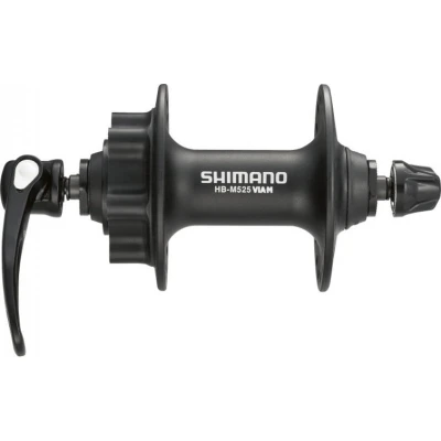 Afbeelding van Shimano Voornaaf FH M525 32 gaats 6 bouts remschijfbevestiging zwart
