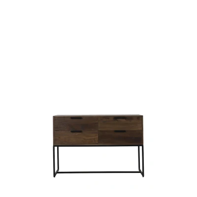 Afbeelding van Light &amp; Living Meave sidetable 120x40x80 cm Hout mat donkerbruin