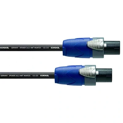 Afbeelding van Cordial Luidspreker Kabel [1x SPK stekker 1x stekker] 2 x 2.5 mm² 15.00 m Zwart