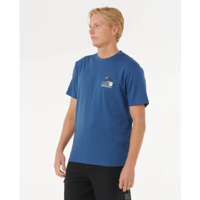 Afbeelding van Rip Curl Vaporcool Search Range Tee Light Navy
