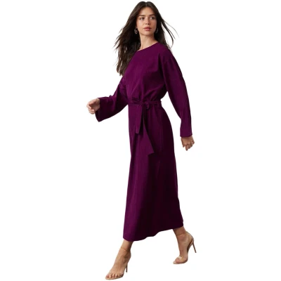 Afbeelding van Trendyol Bruine Riem Geweven Kreukjurk Tctss23Eb00043
