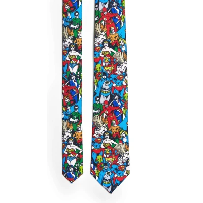Afbeelding van OppoSuits DC Comics™ Justice League Stropdas Polyester Heren Multi Color