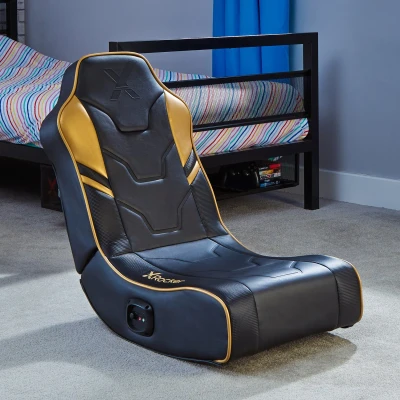 Afbeelding van Xrocker Shadow Floor Gaming stoel goud 5132201 PU Leder 80kg