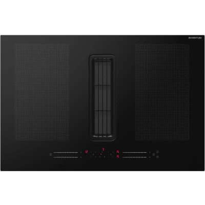 Afbeelding van Inventum IKA8045 Inductiekookplaat 80 cm 1 of 2 fase met afzuiging