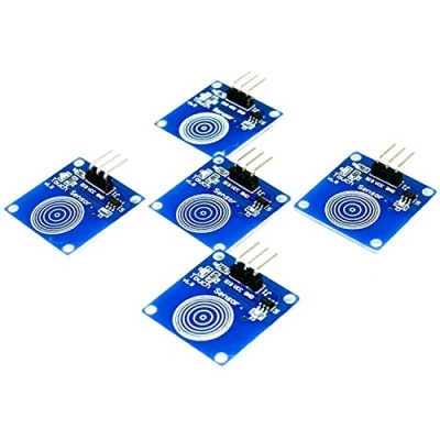 Afbeelding van AZDelivery 5 x TTP223B Digitale Capacitieve Aanrakingsensor, Schakelmodule compatibel met Arduino inclusief E Book!