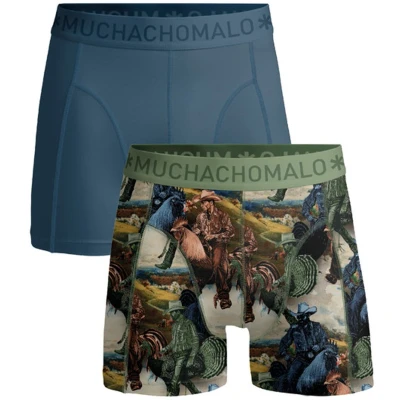 Afbeelding van Muchachomalo Heren Boxershorts 2 Pack Maat 3XL 95% Katoen Mannen Onderbroeken