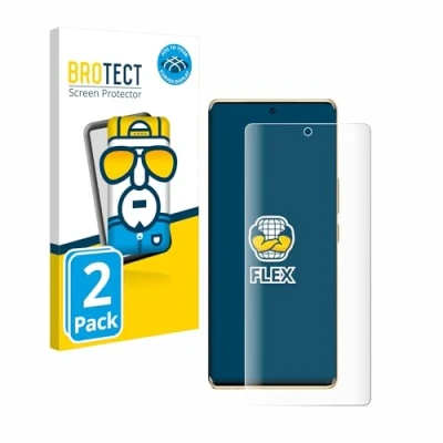 Afbeelding van BROTECT Volledig scherm beschermer (2 Stuk, Infinix Hot 40i), Smartphone beschermfolie, Transparant