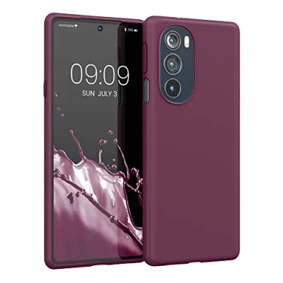 Afbeelding van kwmobile telefoonhoesje geschikt voor Motorola Edge 30 Pro / Plus 2022 X30 Hoesje smartphone Back cover in bordeaux violet