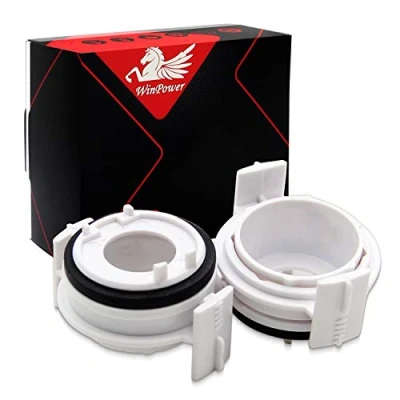 Afbeelding van WinPower H7 Xenon Gloeilamp Adapter Houder Clips Retainer Lampvoet Ondersteuning Contactdoos Compatibel met E46 E65 E90, 2 stuks