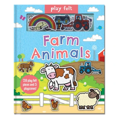 Afbeelding van Play Felt Farm Animals Activity Book (Soft Books)