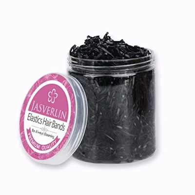 Afbeelding van 2000 stuks mini elastiekjes, zwarte haarelastiekjes, paardenstaarthouder, elastische elastieken, accessoires voor baby&#039;s, peuters, meisjes en vrouwen