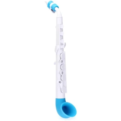Afbeelding van Nuvo jSax kunststof saxofoon voor kinderen wit blauw