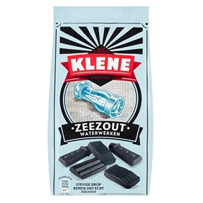 Afbeelding van Klene drop Zeezout Waterwerken 190 g I Nederlands zoutdrop