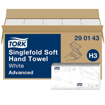 Afbeelding van Tork 402026 Handdoeken zz vouw 2 laags wit H3
