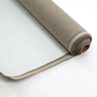 Afbeelding van BK BILDERRAHMEN KOLMER Linnen doek op rol 430 GSM 100% linnen, 1,7 x 10 m schilderklaar canvasrol, gegrond met Gesso