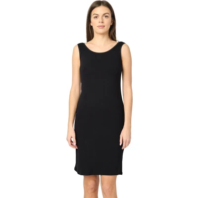 Afbeelding van Merry Style MS MS10 446 UW Dames Onderjurk Nachthemd kort ronde hals brede bandjes Viscose Zwart S