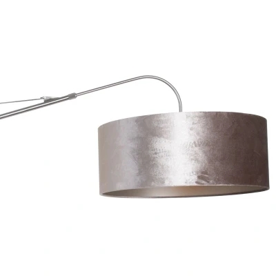 Afbeelding van Steinhauer Elegant Classy wandlamp staal en zilver kap ?50 cm