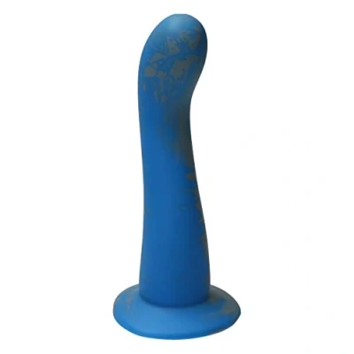 Afbeelding van Ylva &amp; Dite Swan Siliconen G spot / Anale dildo Made in Holland Grijs Licht Blauw