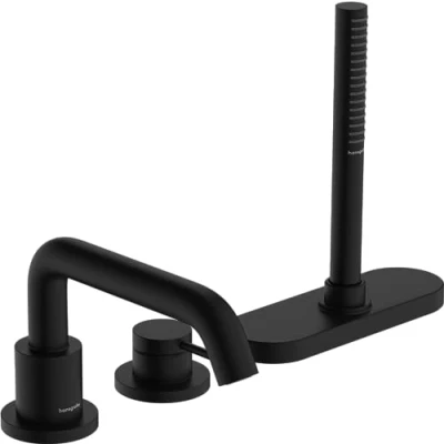 Afbeelding van Hansgrohe hg 3 hole bath mixer tecturis s finish set rim mounted mb 73447670