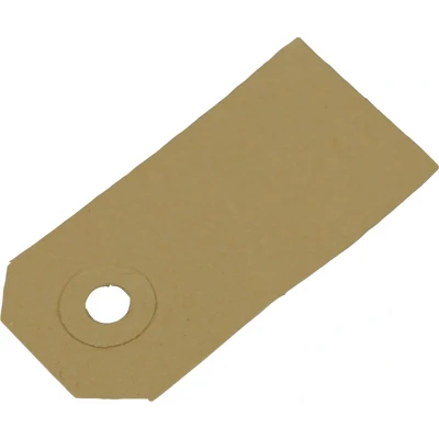 Afbeelding van Bruine labels 55 x 110 mm, 100 stuks