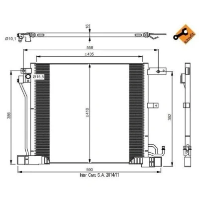 Afbeelding van NRF Airco condensor 350040