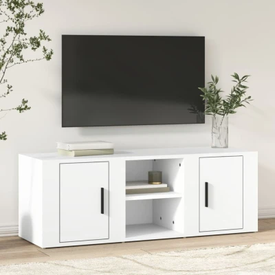 Afbeelding van vidaXL Tv meubel 100x31,5x35 cm bewerkt hout wit