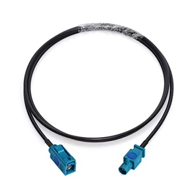 Afbeelding van Bingfu Fakra Z aansluiting op stekker, autoantenne, verlengkabel, 1 m, voor autoradio, Android head unit, GPS, navigatie, FM AM, radio, Sirius, XM, satellietradio, 4G, LTE TL, telematic,