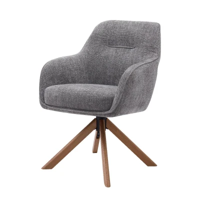 Afbeelding van Nordic Home Ellis armstoel Stof grijs