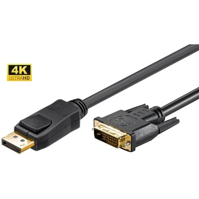 Afbeelding van Microconnect 5m DisplayPort/DVI DisplayPort DVI Zwart