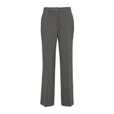 Afbeelding van s.Oliver Black Label Wideleg Broek, Dames, Maat: 38x32, Anthrazit