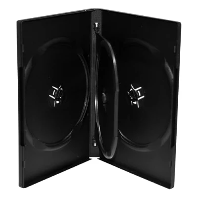 Afbeelding van MediaRange DVD doosje voor 3 schijven, 14 mm, zwart, 5 stuks