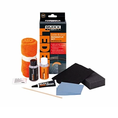 Afbeelding van QUIXX Reparatieset voor leer en vinyl, repareert beschadigingen aan autostoel stuurwiel, all inclusive set