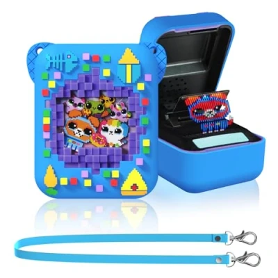 Afbeelding van beschermhoes voor Bitzee interactief speelgoed, digitale huisdieren, MOWYEOK met levensmiddelprint, compatibel de accessoires van