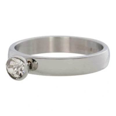 Afbeelding van Zirconia 1 stone crystal iXXXi Vulring 4 mm 18 / Silver