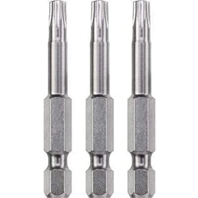 Afbeelding van kwb 3 x bits 50 mm TORX 20 industrieel staal (TQ 60 staal, ISO 1173 aandrijving C 6.3)