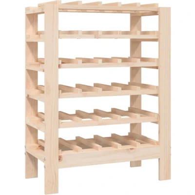 Afbeelding van vidaXL Wijnrek 61,5x30x82 cm massief grenenhout