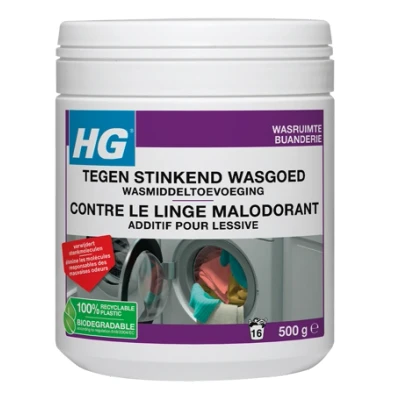 Afbeelding van HG Wasruimte Tegen Stinkend Wasgoed Wasmiddeltoevoeging 500GR