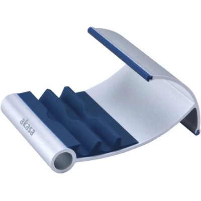 Afbeelding van Akasa Leo aluminium standaard voor tablet en Apple iPad blauw