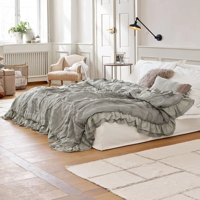 Afbeelding van LOBERON Quilt Millis grijs