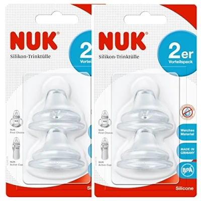 Afbeelding van NUK Soft Drinktuit van silicoon 6 18 maanden 2 stuks