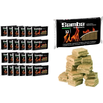 Afbeelding van Samba Aanmaakblokjes Bruin á 24 x 32 Stuks Omdoos is 768