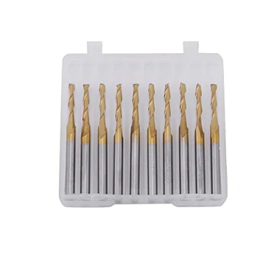 Afbeelding van Freesfrees, Akozon gecoate 2 fluit eindfrees frees gereedschap 1/8 schacht * 12 mm snijrand diameter