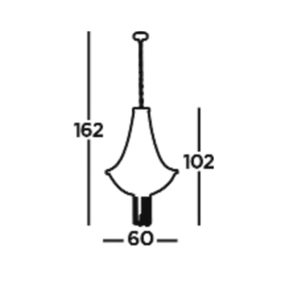 Afbeelding van Searchlight Hanglamp Baguette 86353 5BK